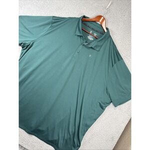 XERSION Golf Polo Shirt Mens 6XLT Green Big Tall Lifestyle EverAir Short‎ Sleeve